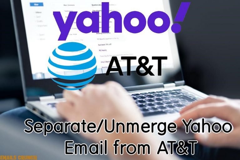 Separate Unmerge Yahoo Email from AT&T