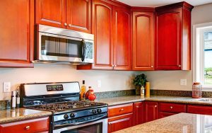 cherry wood cabinets