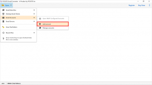 click on Add Account