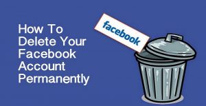 how to delete Facebook account