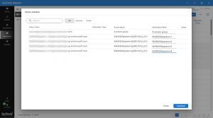 Press Start Migration button