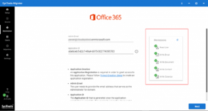 migrate the mailbox from Office 365