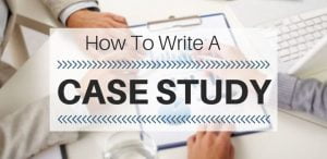how to write a case study