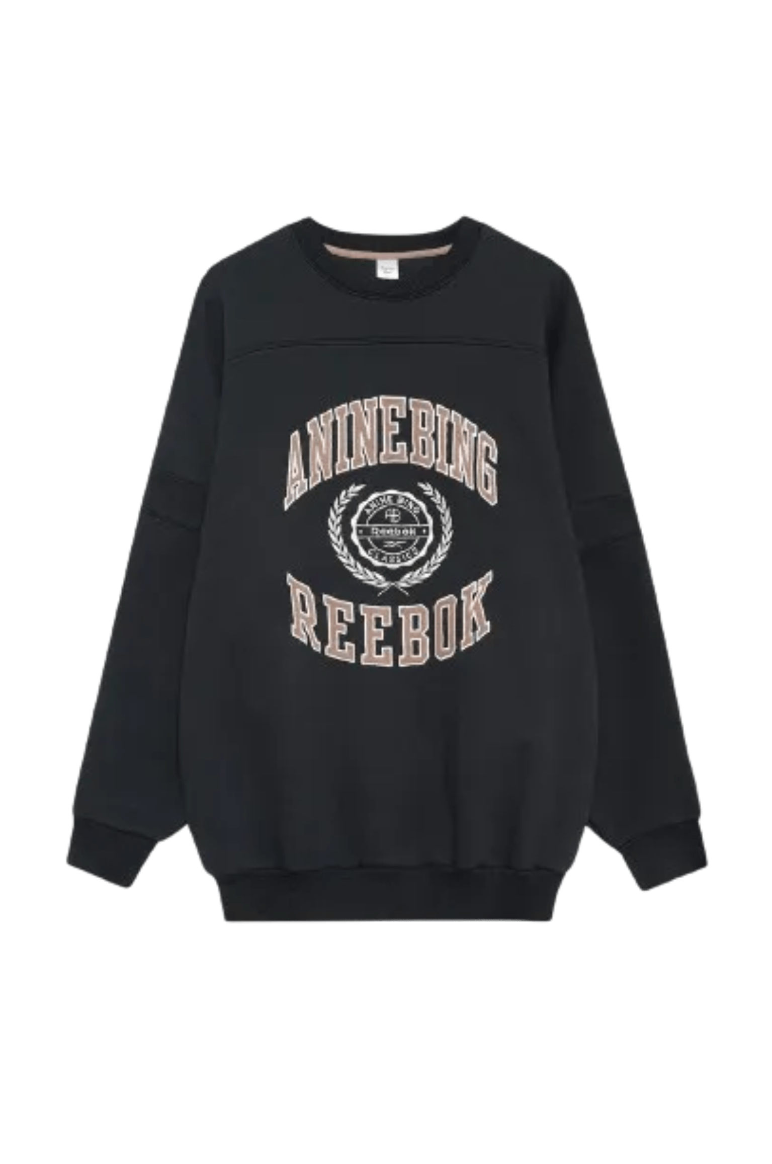 ANINE-BING-REEBOK-X-OVERSIZED-CREW-BLACK